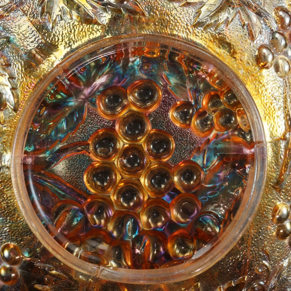 Imperial Grape Marigold Carnival Glass Bowl - 10