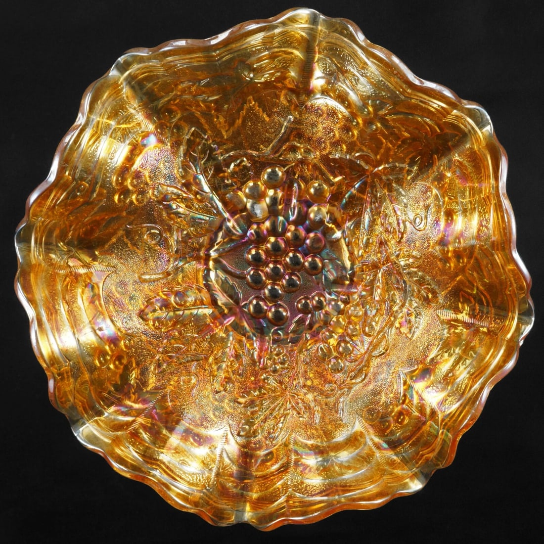 Imperial Grape Marigold Carnival Glass Bowl (1 of 10)