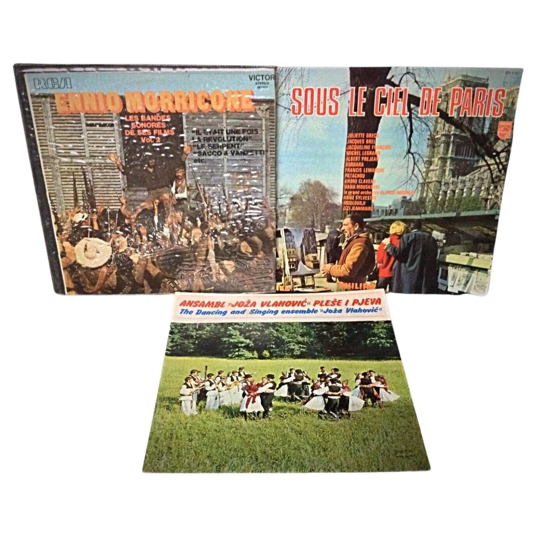 Lot of 3 Vinyl Records - Emmio Marricane, Juliette Gréco, Joza Vlahovic (1 of 5)