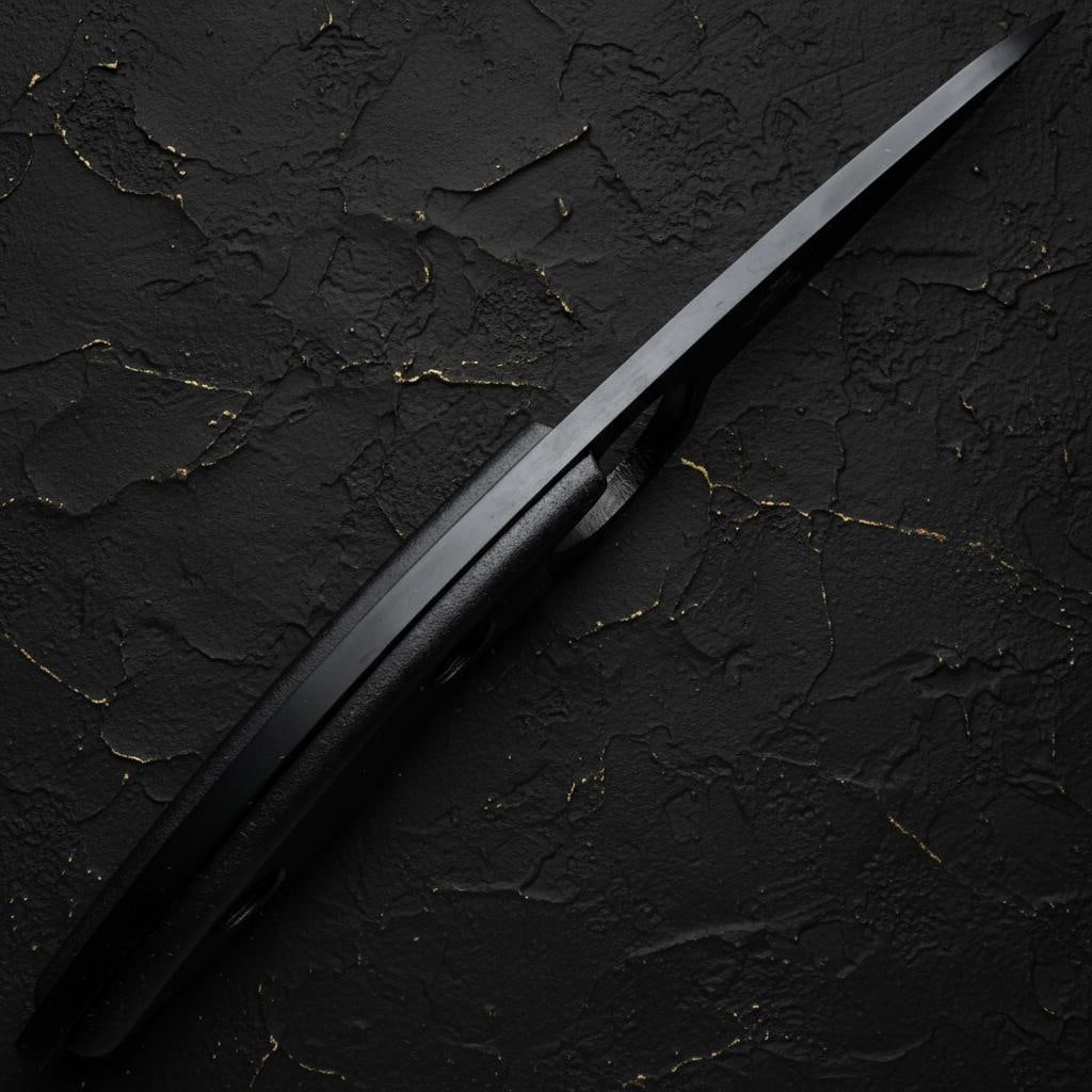 Full Tang Fixed Blade Dagger 7" Black Tactical Survival Knife with Belt Sheath - 3