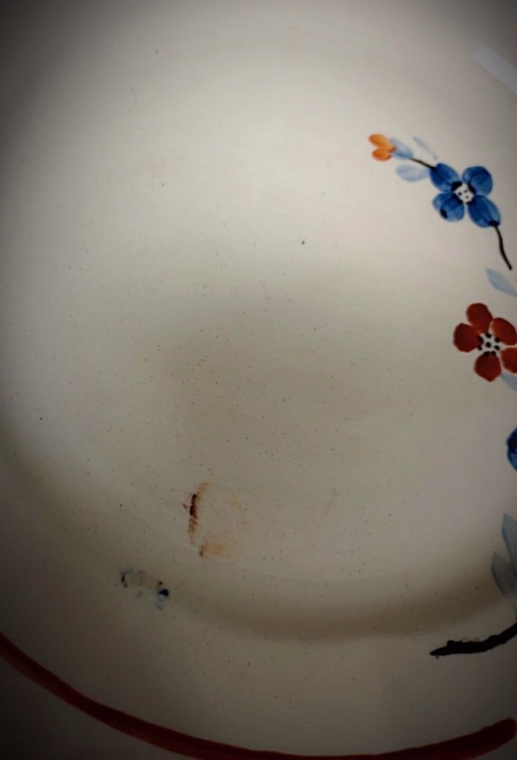 Vintage Set of 6 Sarreguemines Plates with Floral Décor - 10