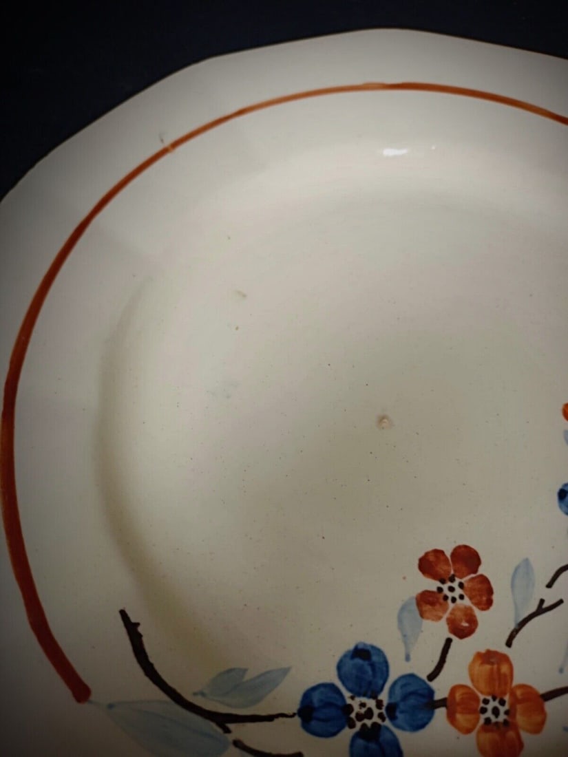 Vintage Set of 6 Sarreguemines Plates with Floral Décor - 11