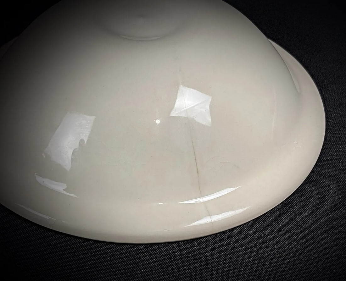 Vintage 20th-Century Spiral Blue and Green Ceramic Catchall Dish - 9