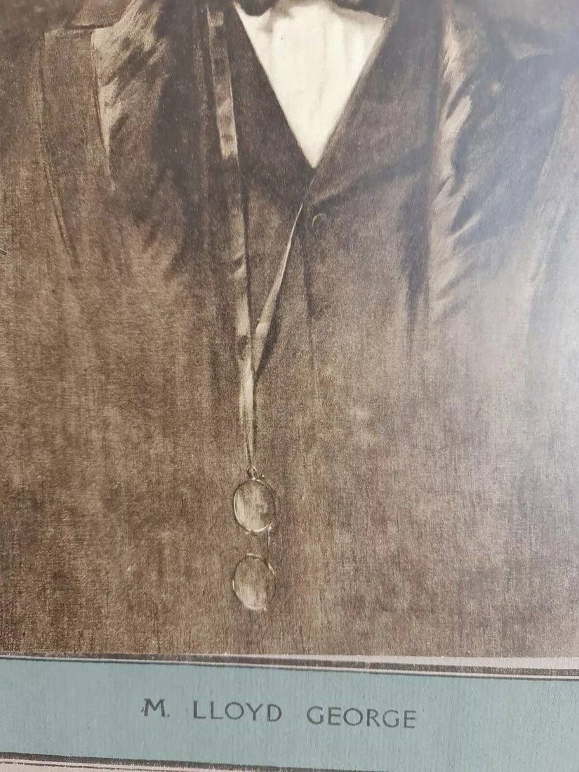 1918 Engraving of David Lloyd George from L'Illustration Magazine - 3