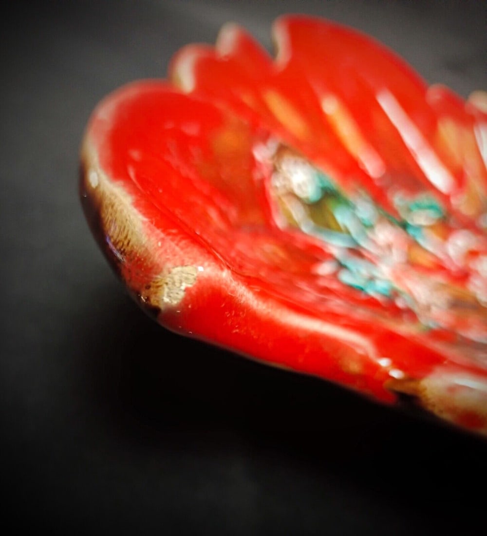 Vintage Vallauris Large Dish – 50 cm Pocket Tray with Signature - 10