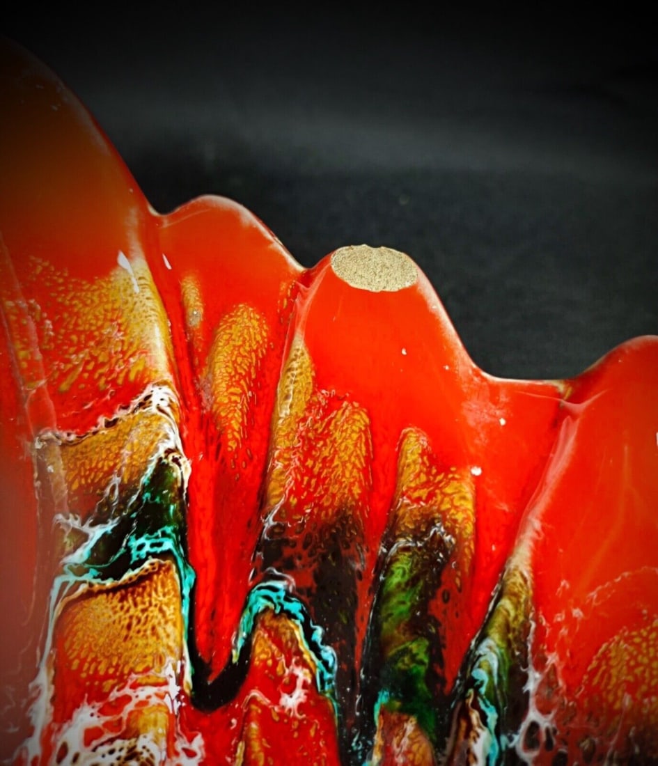 Vintage Vallauris Large Dish – 50 cm Pocket Tray with Signature - 8