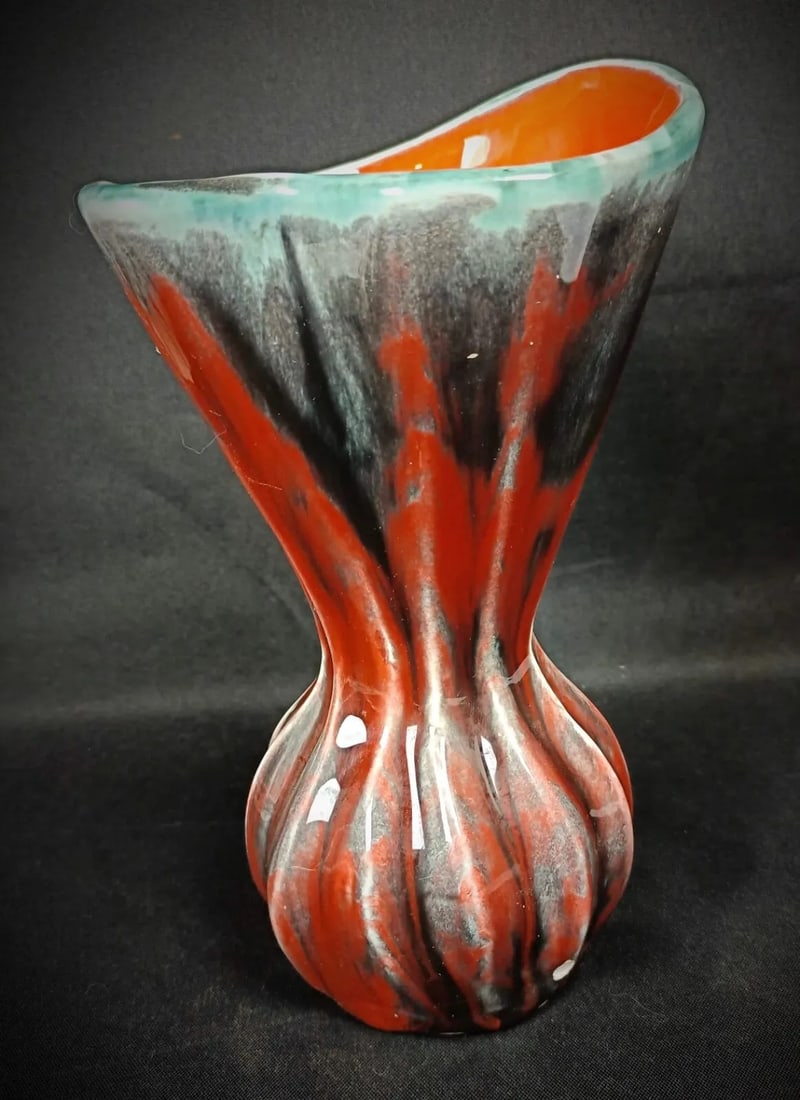 Vintage "Poterie des Grottes Dieulefit" Vase Signed by Pierrot - 3