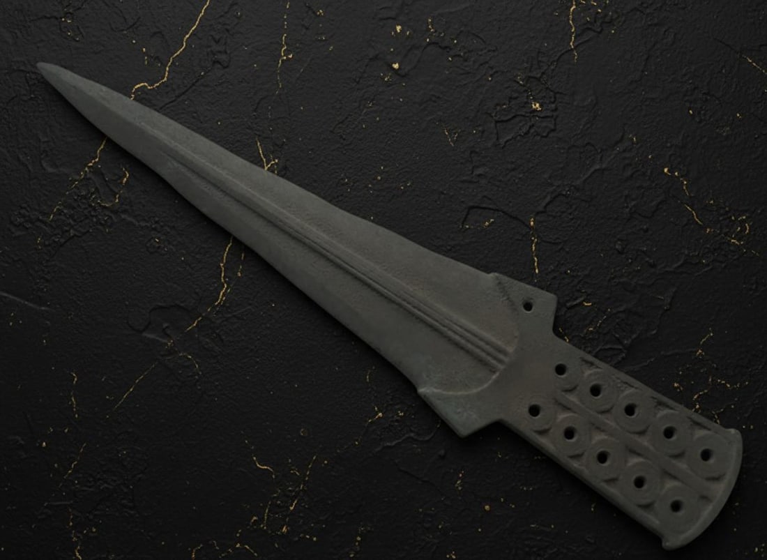 Cimmerian Iron Dagger Early Steppe Weapon Collectible Artifact 8th Century BC - 7