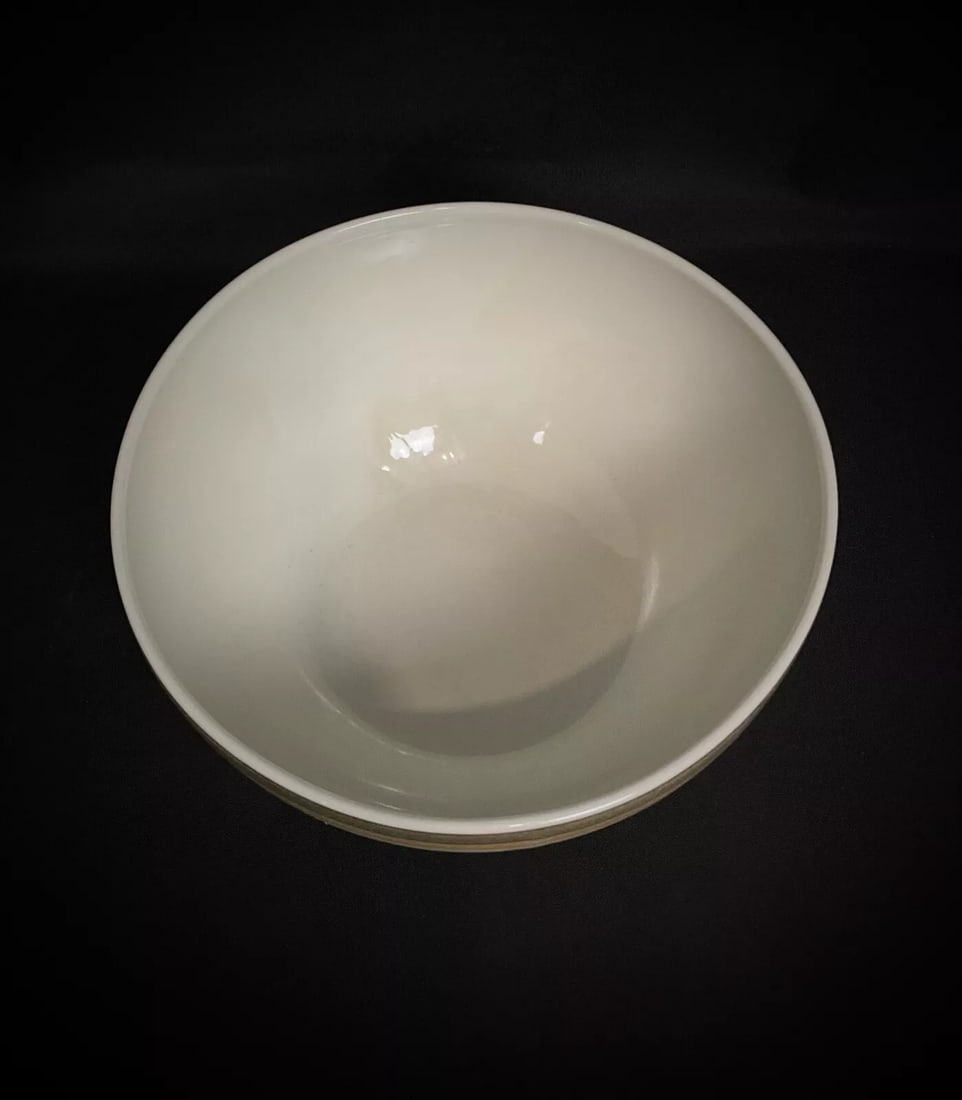 Large 20th-Century CNP Stoneware Salad Bowl – Vallée Grand Feu Decoration - 6