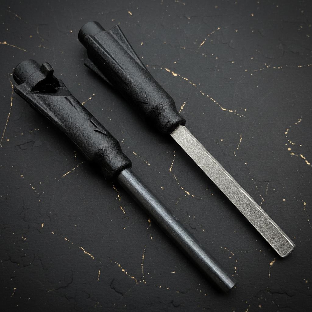 12.5" Military Survival Knife with Sawback Fixed Blade, Fire Starter & Compass - 5