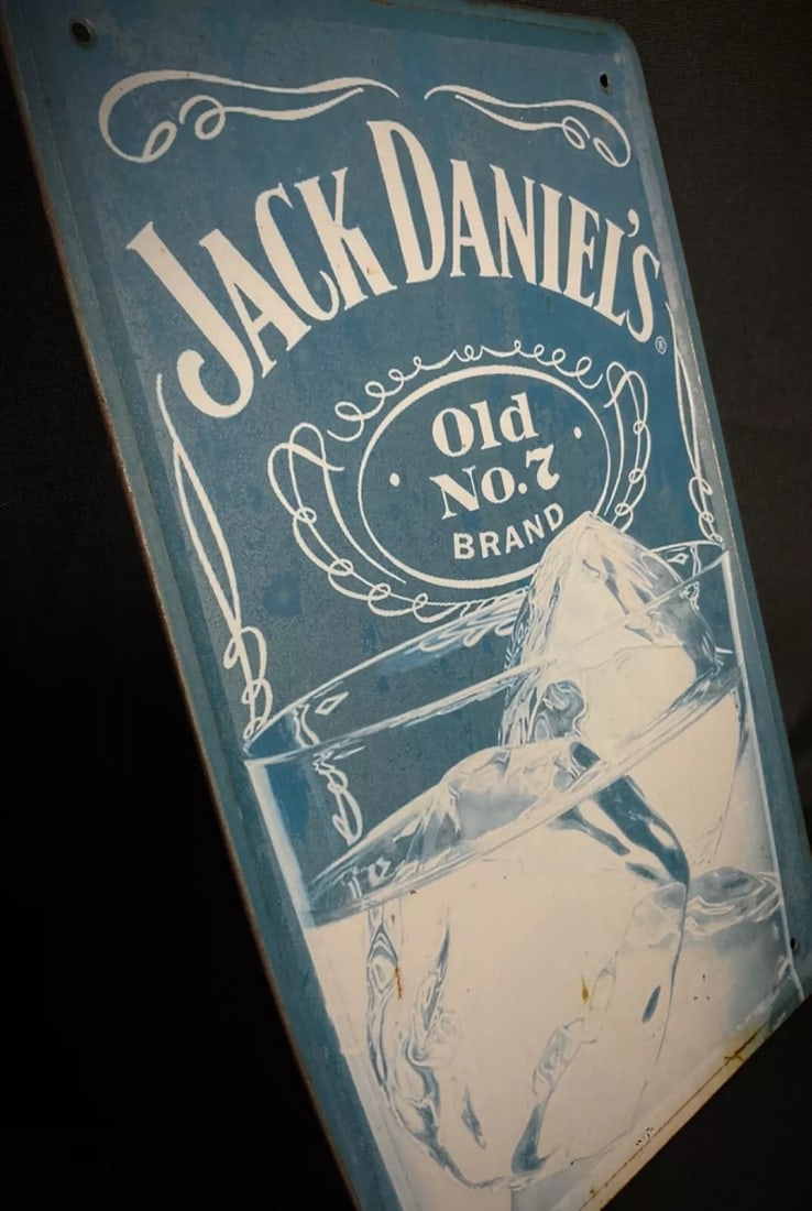 Vintage Jack Daniel's Old No. 7 Brand Advertising Plaque - 7
