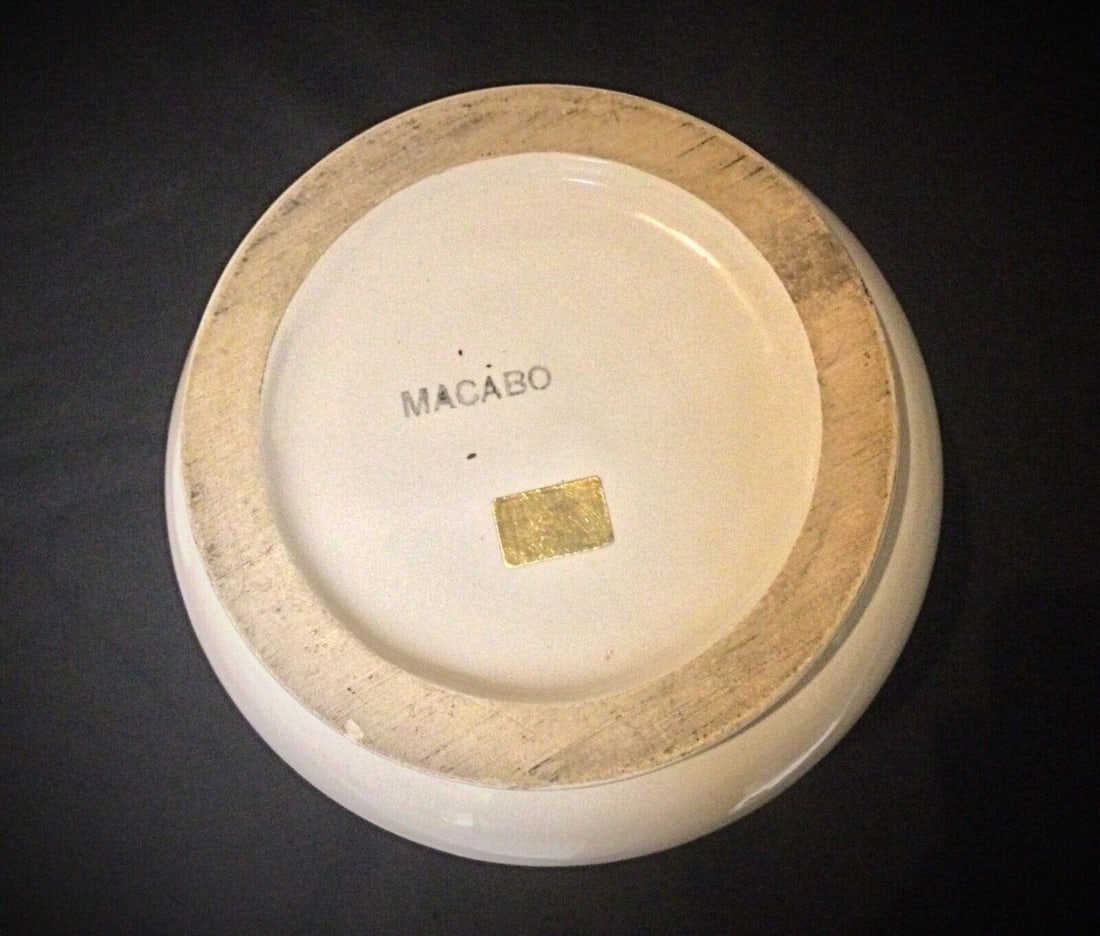 Antique Blue Floral Faience Funeral Urn - Macabo Design, 20th Century - 11