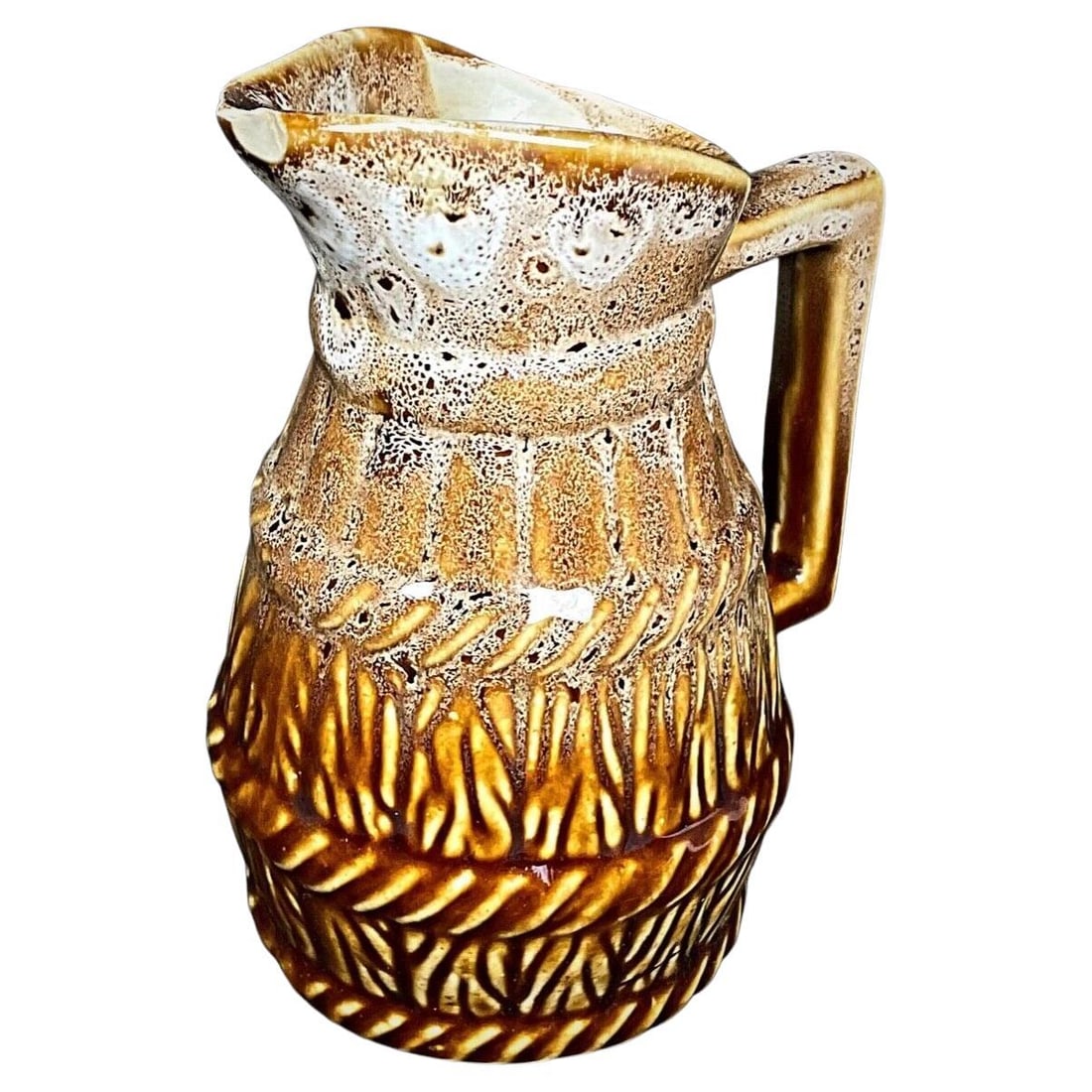 Vintage 20th Century Bar or Bistro Ceramic Pitcher, 1/4 Liter (1 of 8)