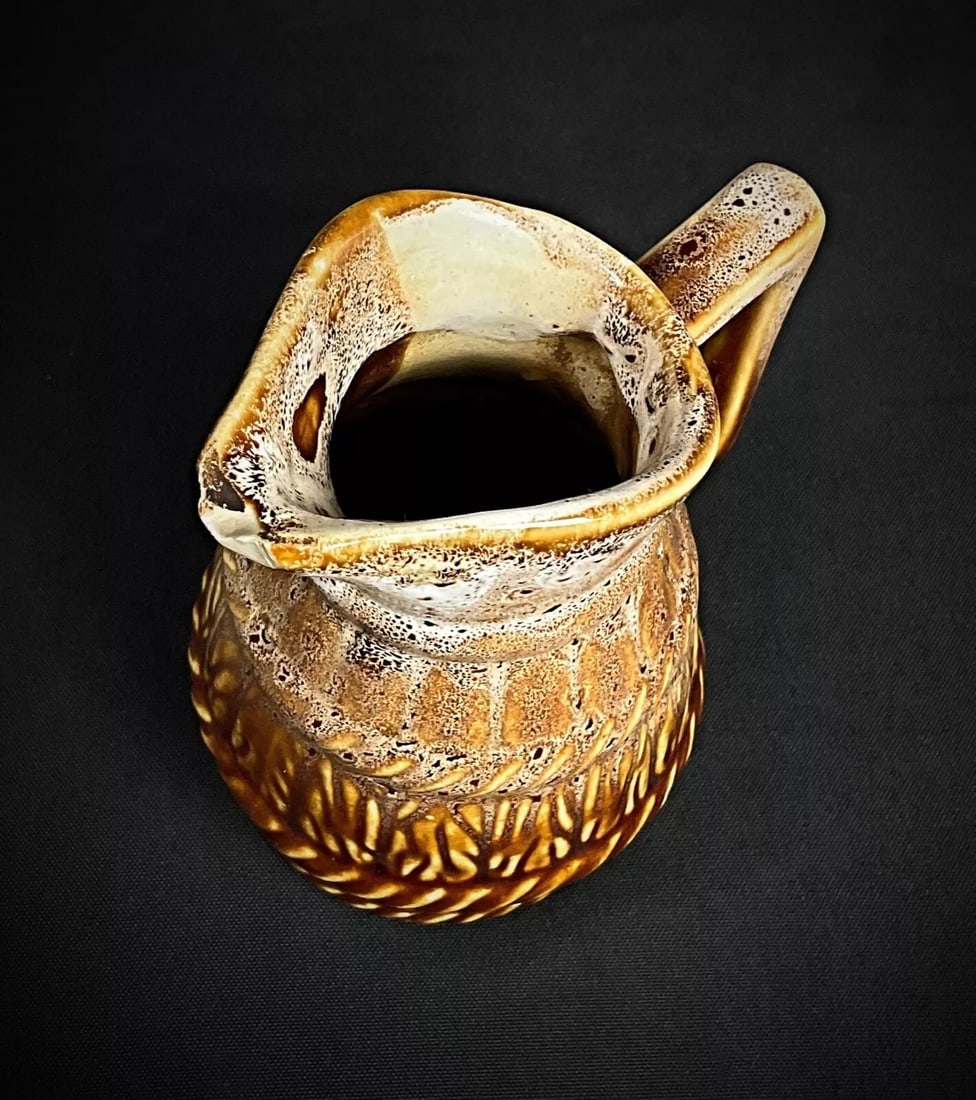 Vintage 20th Century Bar or Bistro Ceramic Pitcher, 1/4 Liter - 5