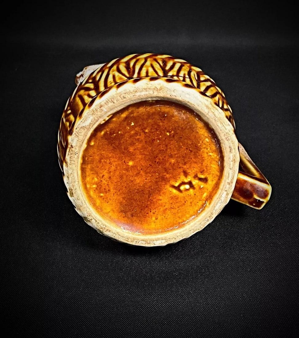 Vintage 20th Century Bar or Bistro Ceramic Pitcher, 1/4 Liter - 6