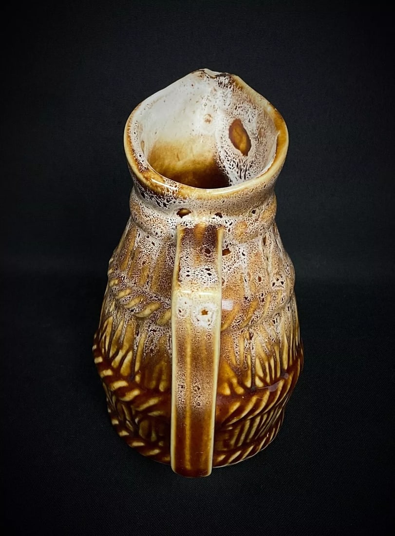 Vintage 20th Century Bar or Bistro Ceramic Pitcher, 1/4 Liter - 7