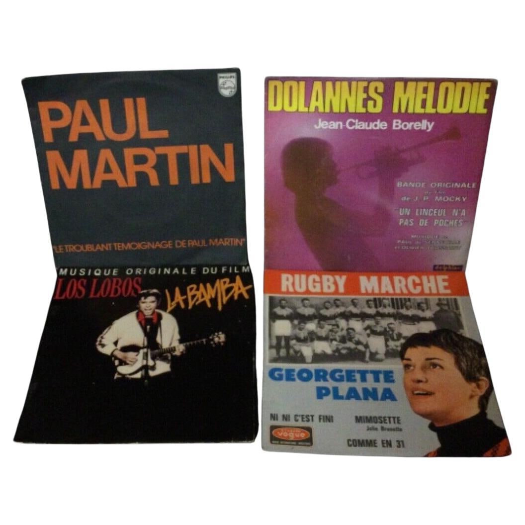 Lot of 3 Vintage 45 RPM Vinyl Records - G. Palma, Los Lobos, J.C. Borelly (1 of 4)