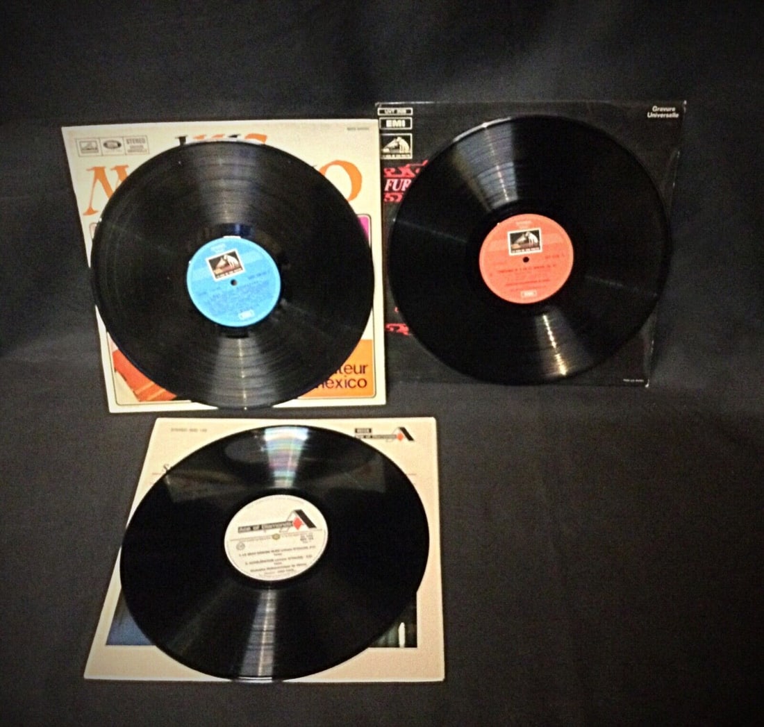 Lot of 3 Classical Vinyl Records - Beethoven, Luis Mariano, Strauss - 4