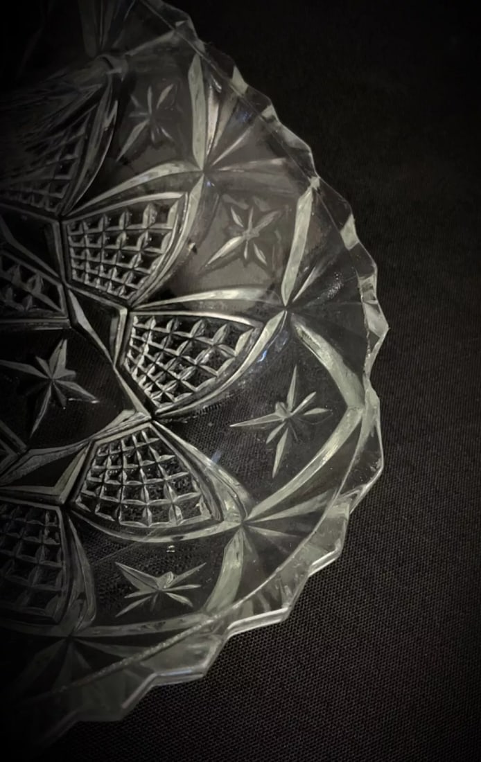 Lovely Engraved Glass Compartment Tray – Ideal for Serving Appetizers - 6