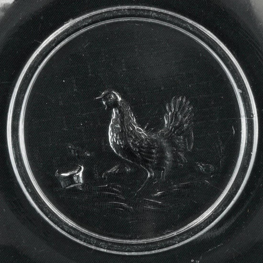 EAPG 19th C Child’s Alphabet Plate Hen/Chicks - 4