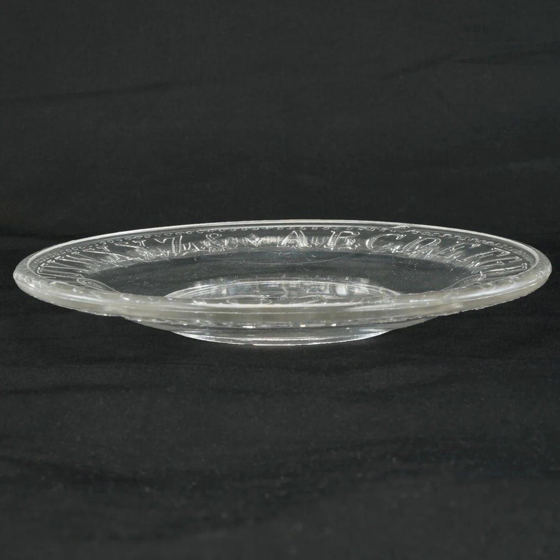 EAPG 19th C Child’s Alphabet Plate Hen/Chicks - 7