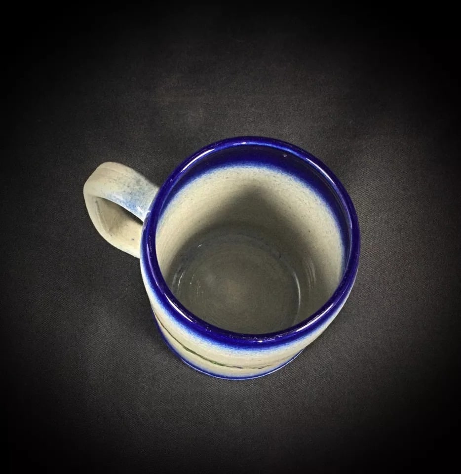 Charming Alsace Stoneware Mug – Signed by Anne Ehret - 7