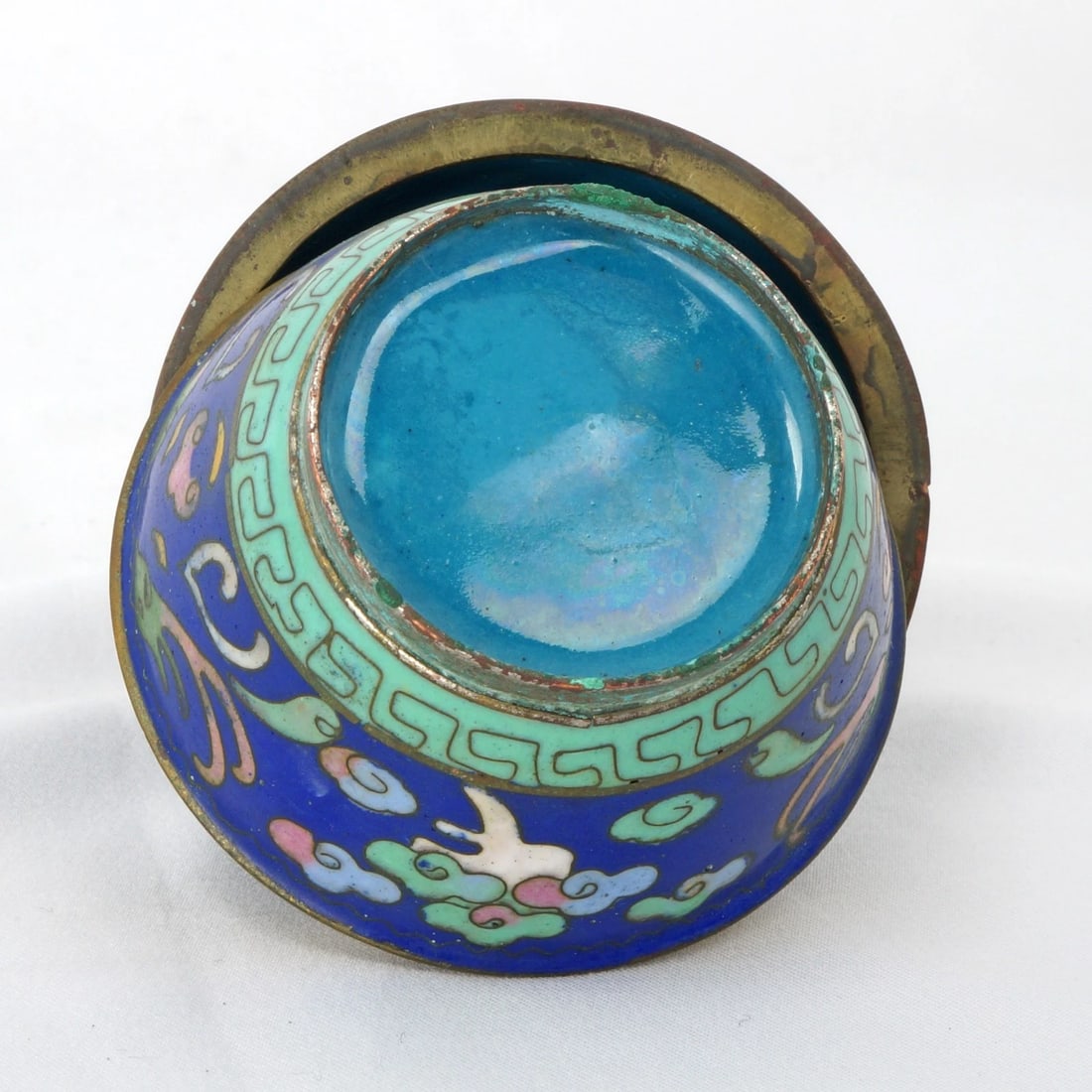 Qing Chinese Yi Xing and Cloisonne Box - 11