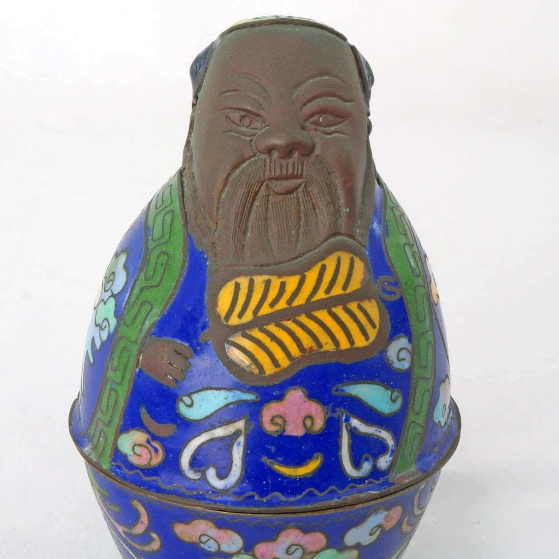 Qing Chinese Yi Xing and Cloisonne Box - 9