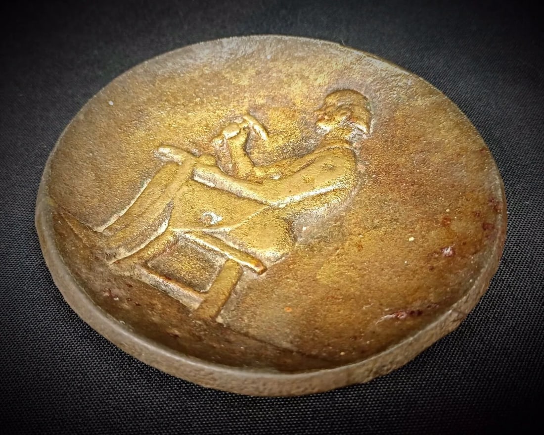 Vintage 20th Century Bronze Trinket Dish Signed "Clenget" - 7