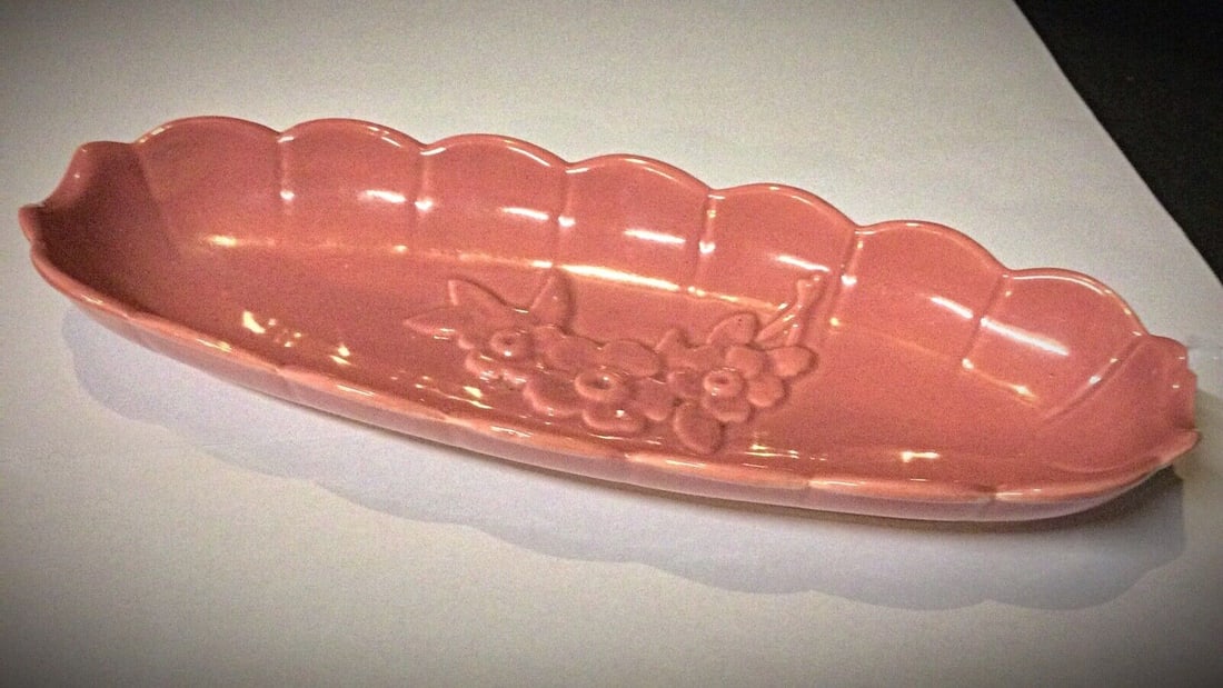 Vintage Small Floral Decor Ceramic Trinket Dish - 2