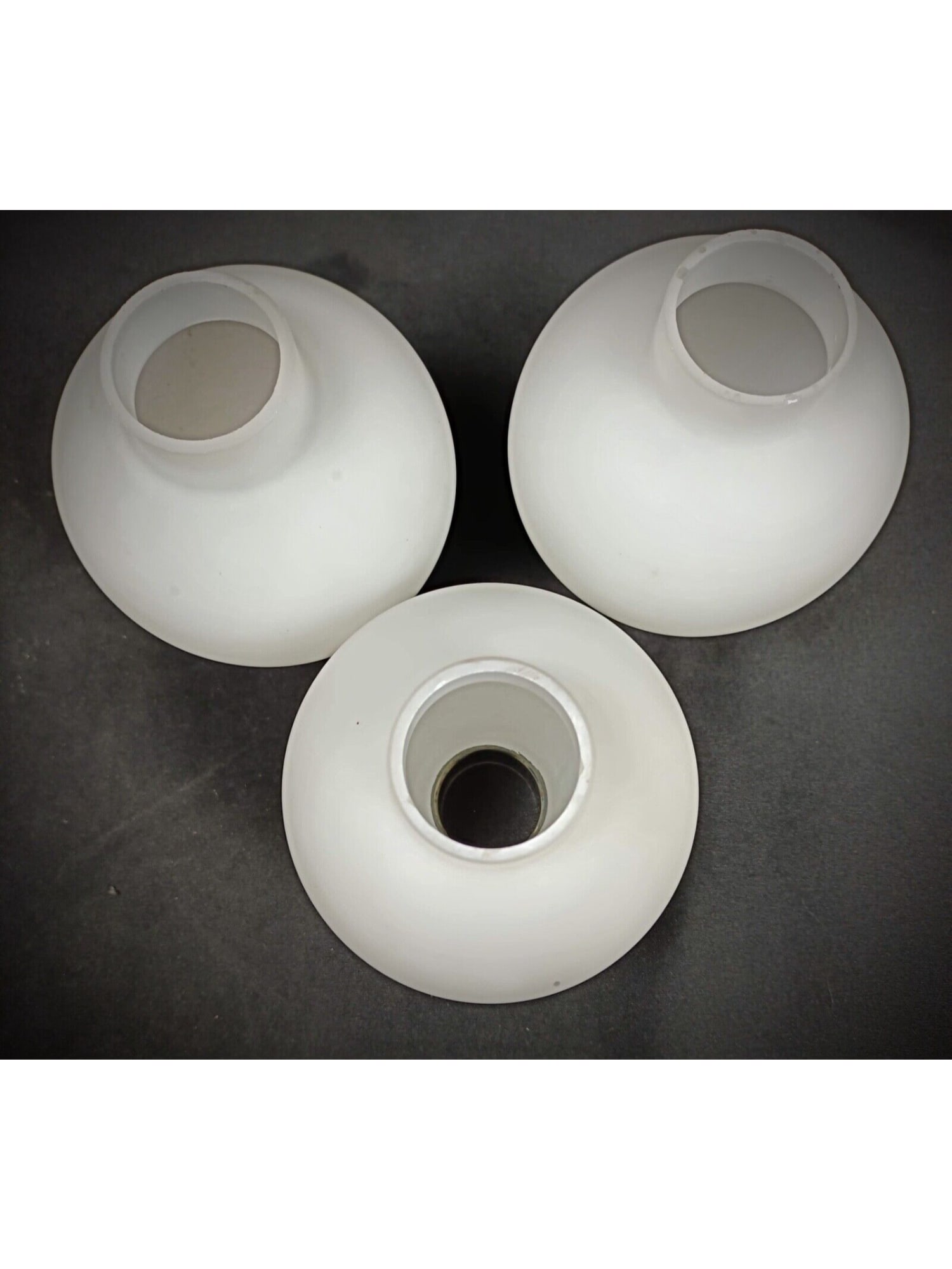 Vintage Set of 5 White Opaline Spheres for Wall Sconces - 3