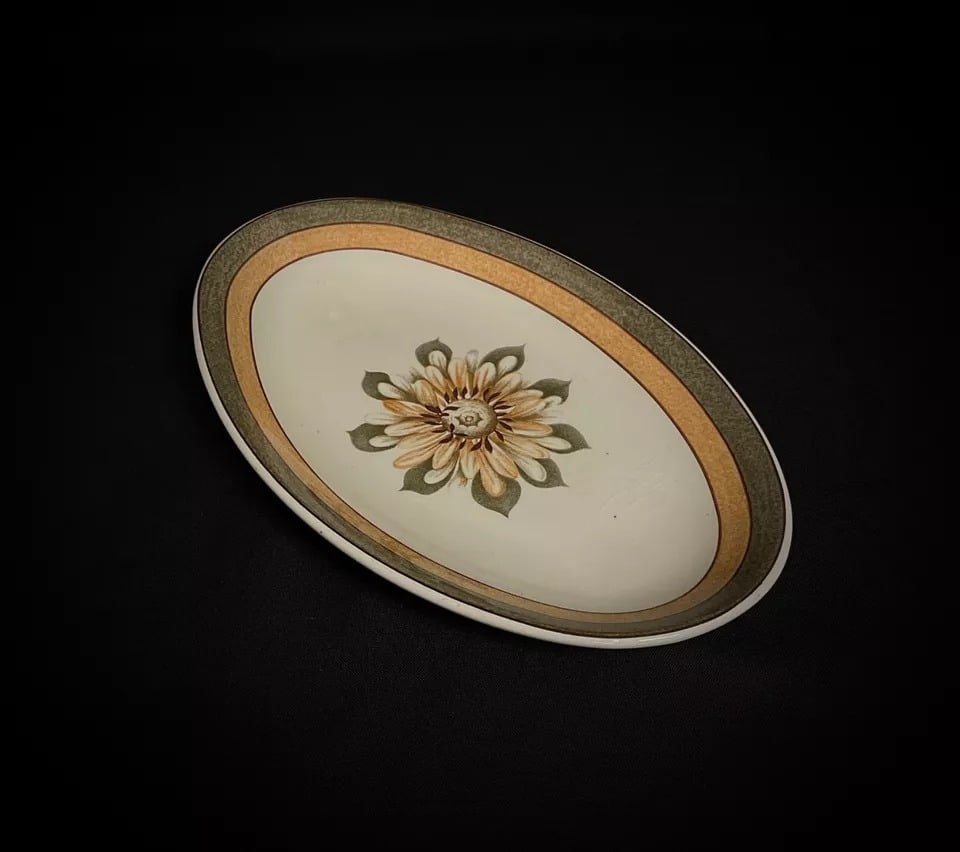 Large 20th-Century Oval CNP Stoneware Platter – Vallée Grand Feu - 4