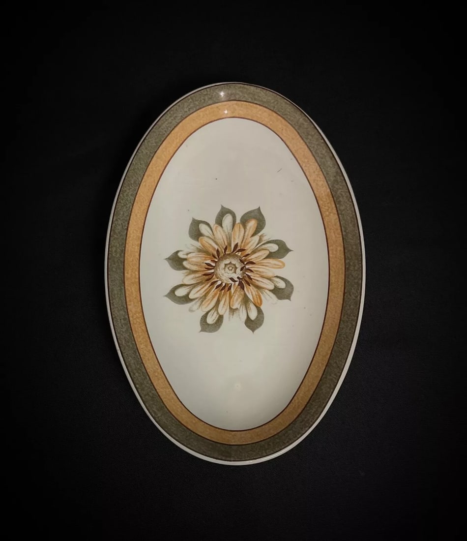 Large 20th-Century Oval CNP Stoneware Platter – Vallée Grand Feu - 5