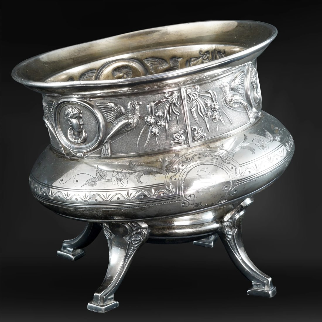 Victorian Wilcox Silver Plate Slop 19th Century - 4