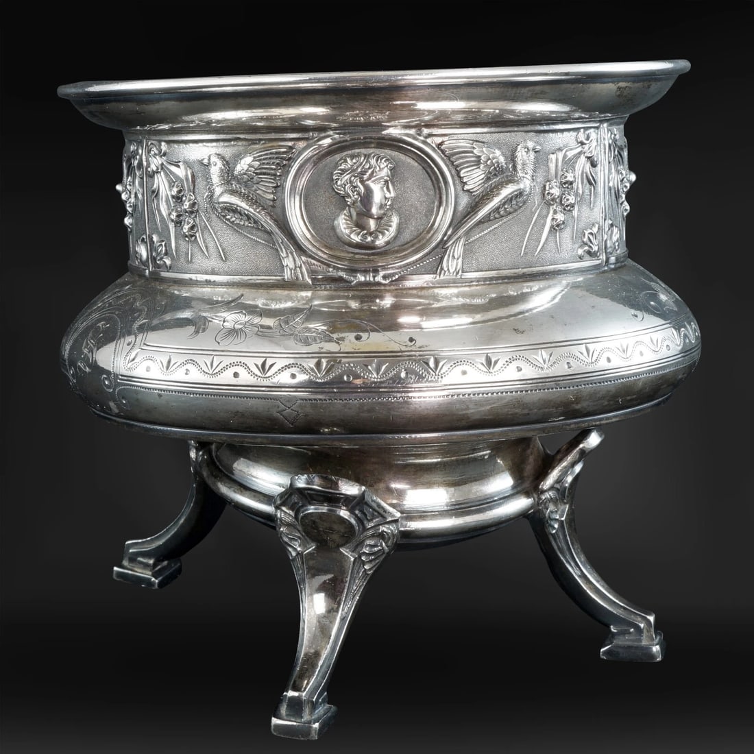 Victorian Wilcox Silver Plate Slop 19th Century - 5