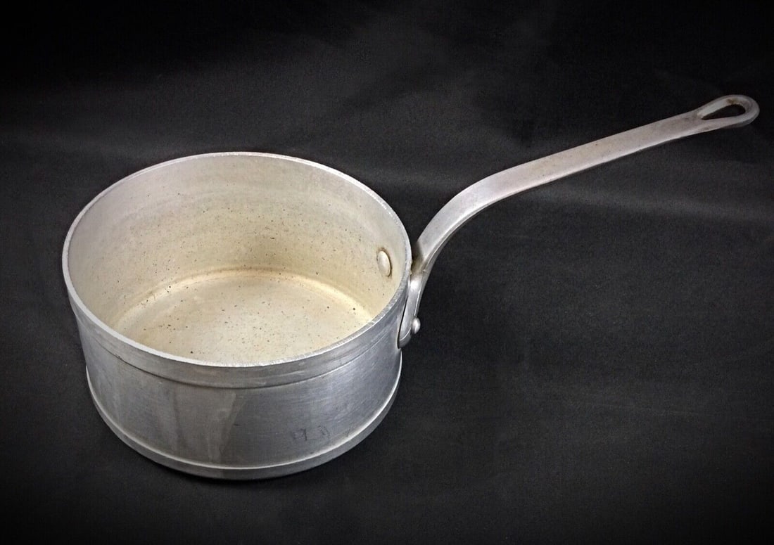 Vintage French Bourgeat Saucepan "Série Collectivité" Aluminum 18" - 3