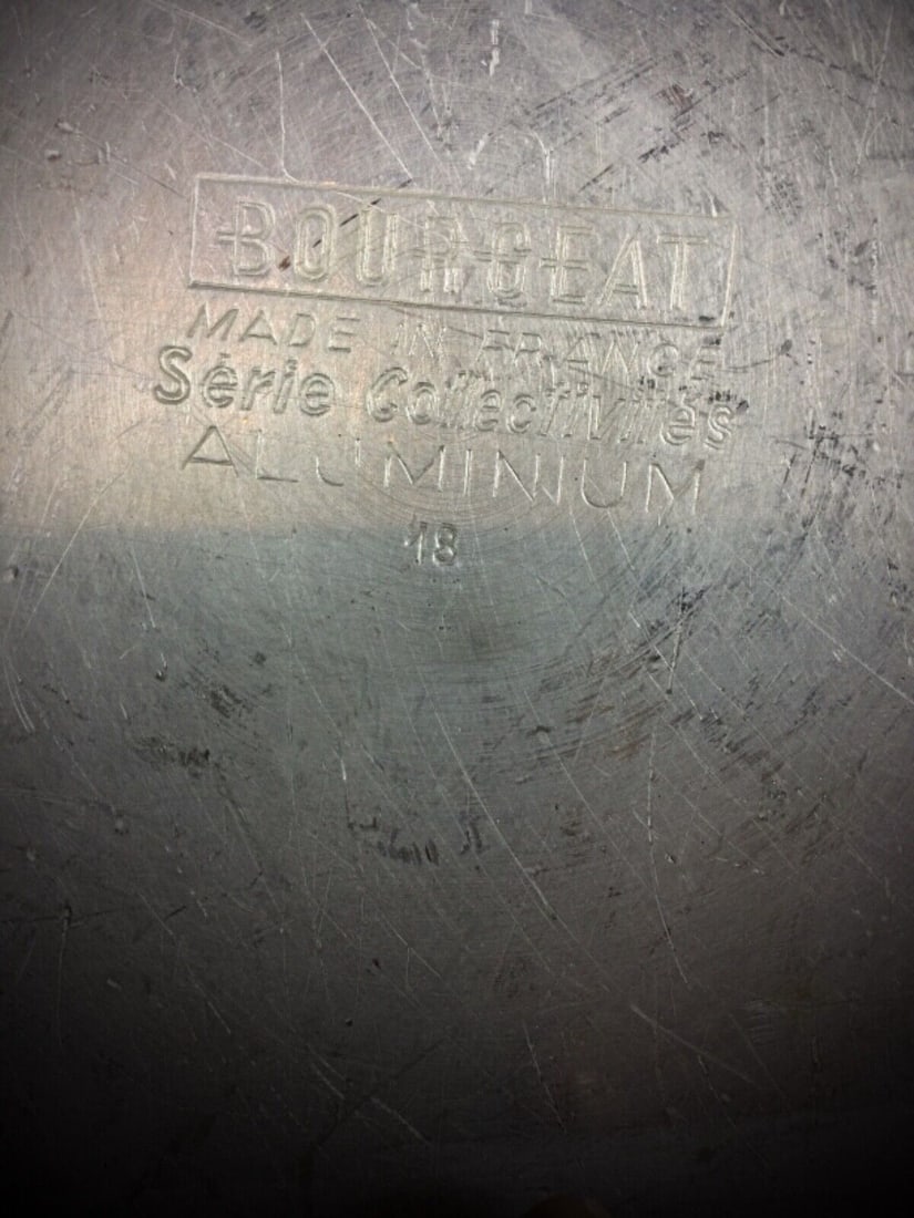 Vintage French Bourgeat Saucepan "Série Collectivité" Aluminum 18" - 9