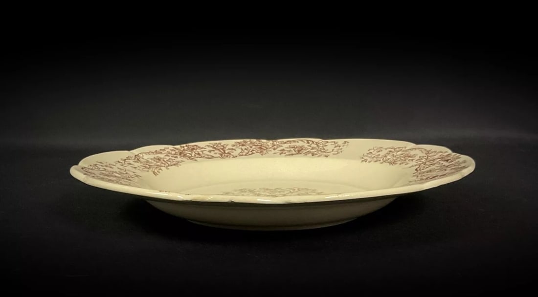 Antique 19th Century Set of 6 Longchamp Bella Pattern Deep Plates - 10