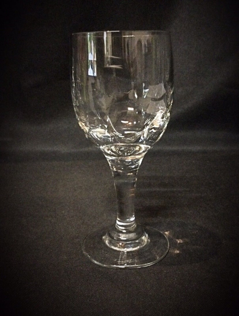 Lot of 5 Crystal Wine Glasses - Mid 20th Century - 4