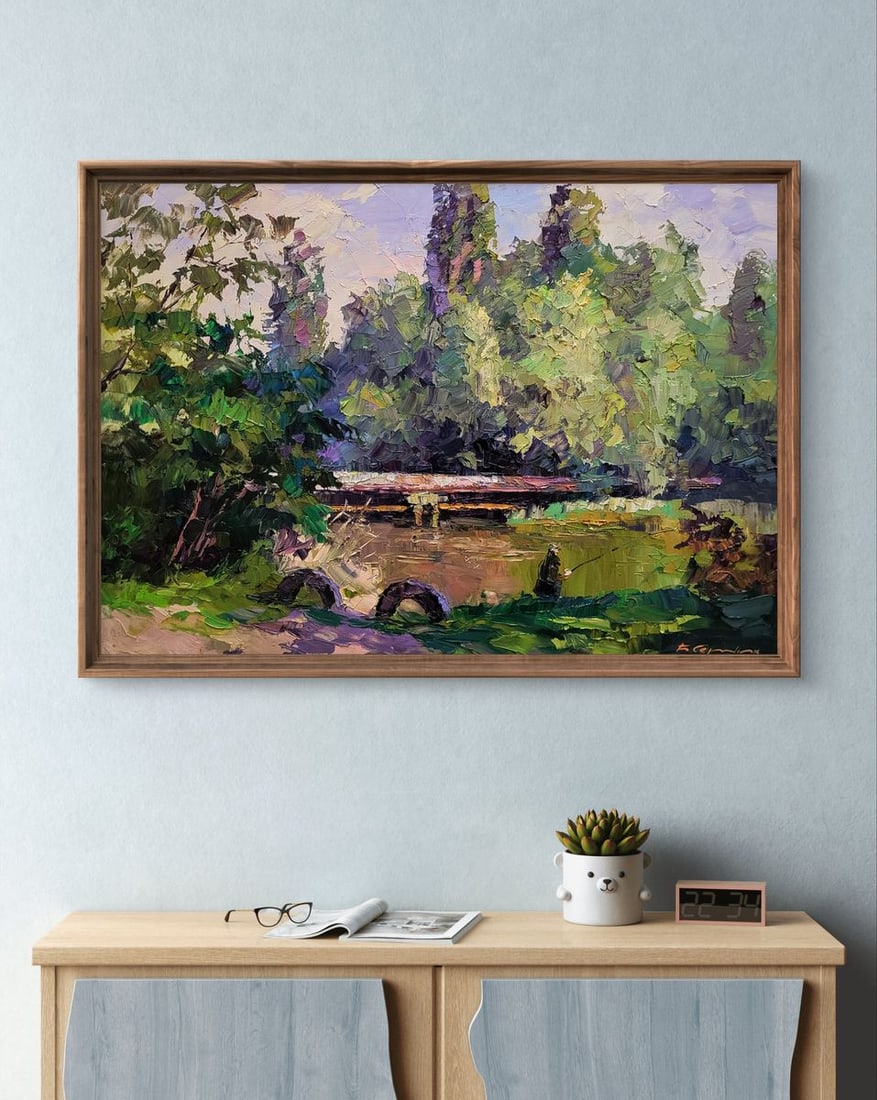 Oil painting Alone with the river Boris Serdyuk - 3