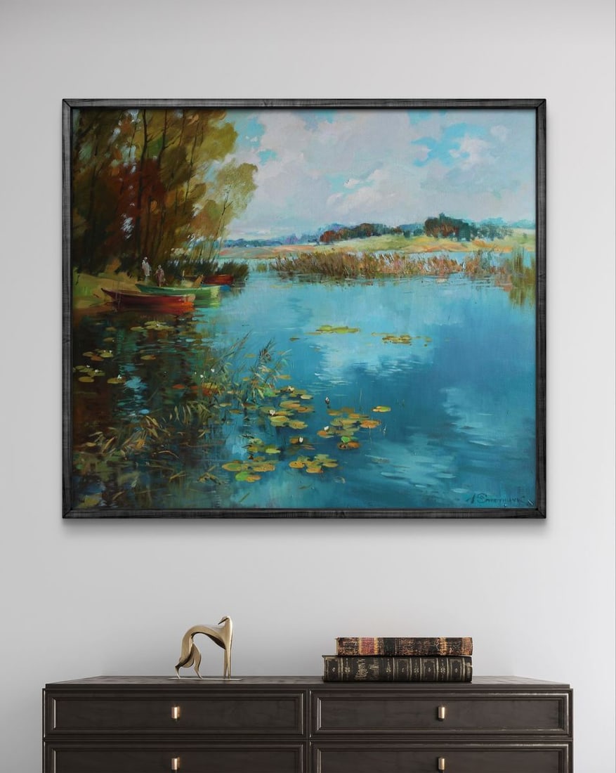 Oil painting Reflection on water Yuriy Suprunchuk - 2