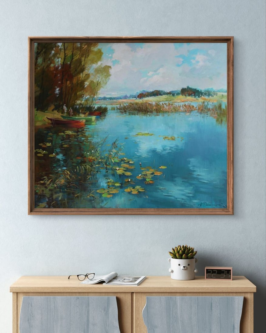 Oil painting Reflection on water Yuriy Suprunchuk - 3