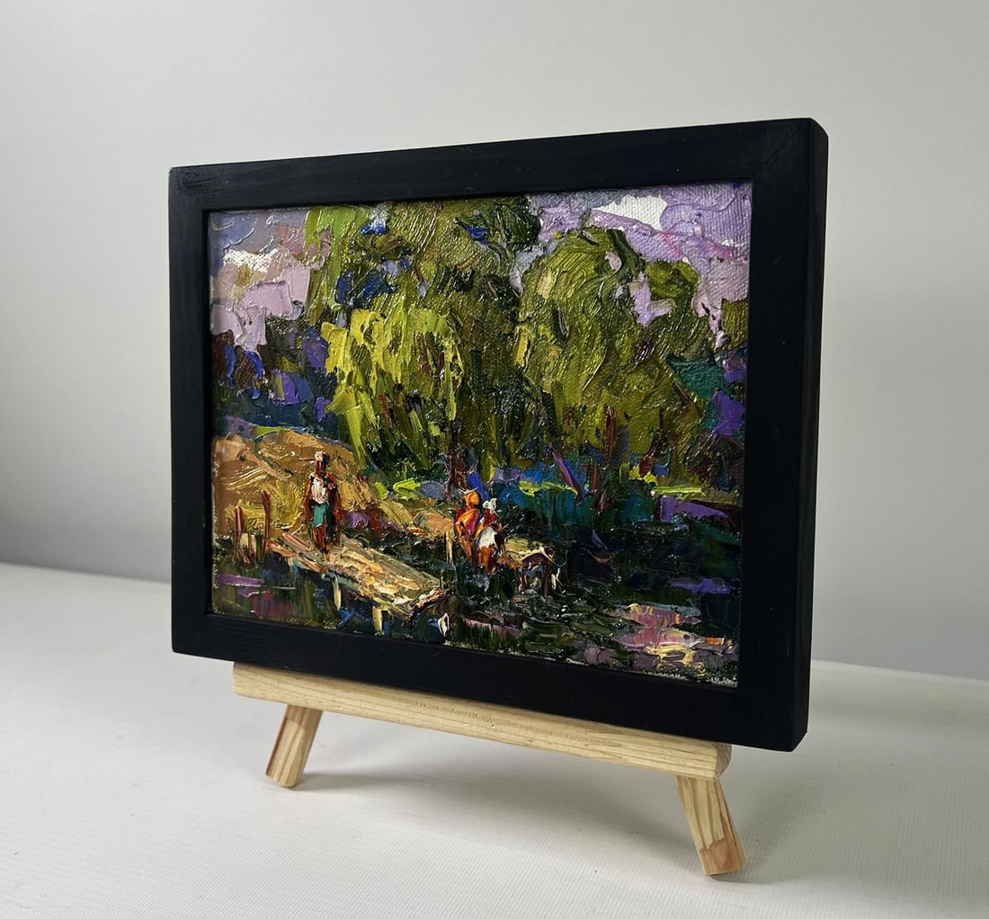 Oil painting Vacations in the village sun Oleksiy Ivanyuk - 2