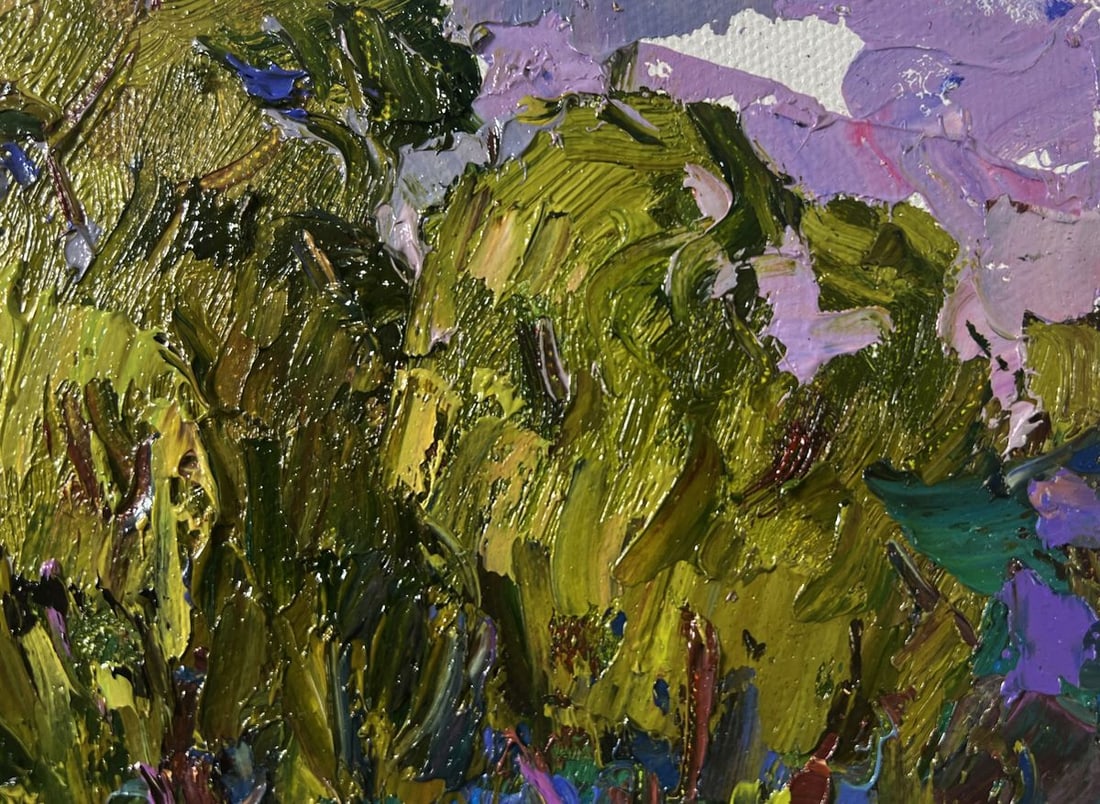 Oil painting Vacations in the village sun Oleksiy Ivanyuk - 4