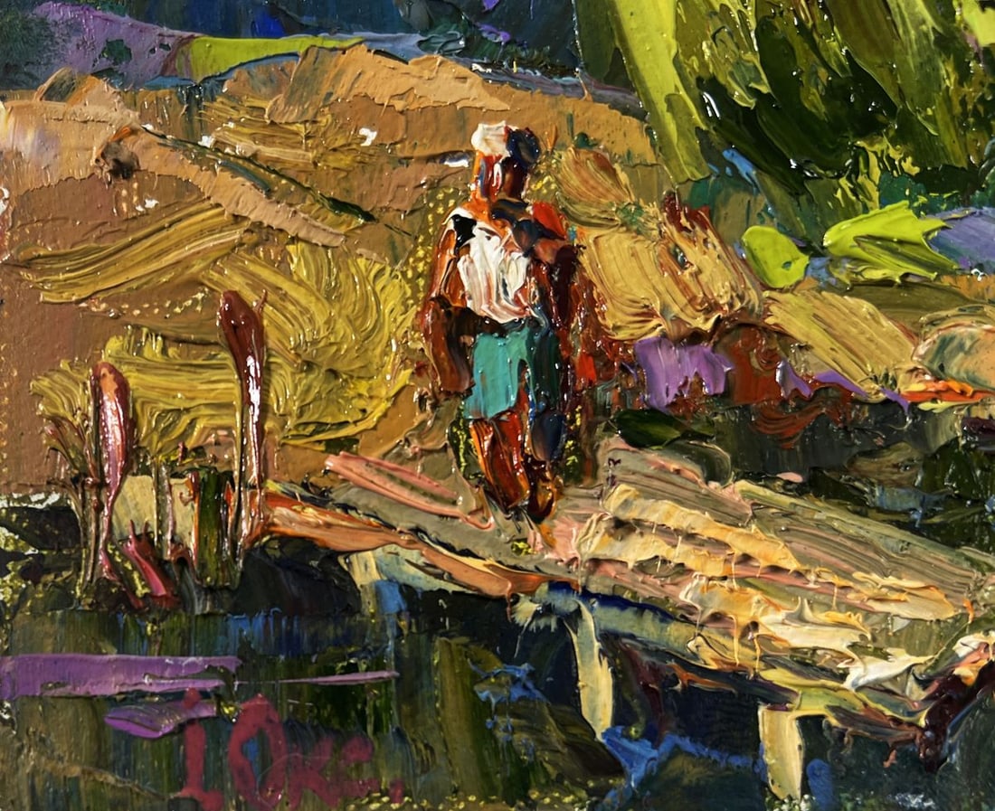 Oil painting Vacations in the village sun Oleksiy Ivanyuk - 6