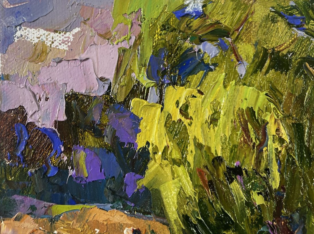 Oil painting Vacations in the village sun Oleksiy Ivanyuk - 7