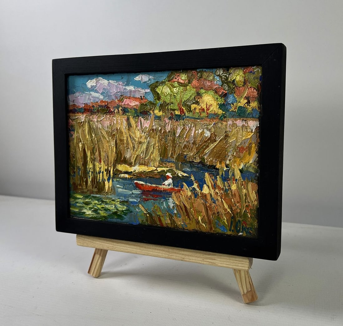 Oil painting Silence of the water Oksana Ivanyuk - 2
