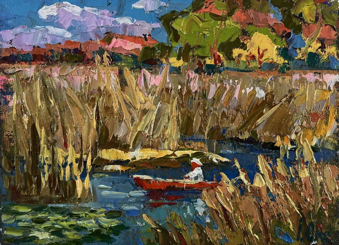 Oil painting Silence of the water Oksana Ivanyuk - 3