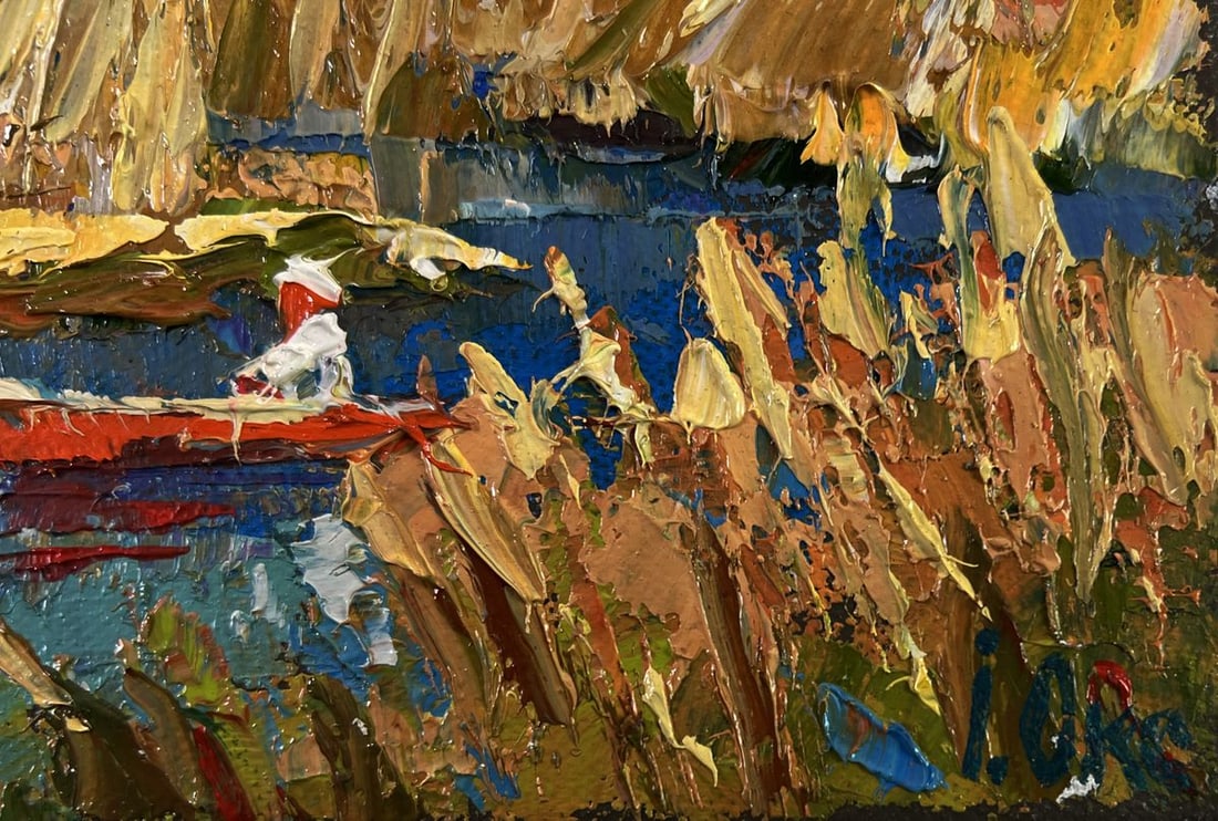 Oil painting Silence of the water Oksana Ivanyuk - 5