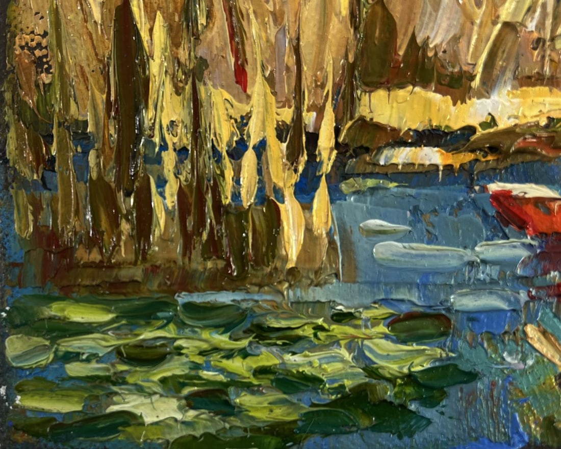 Oil painting Silence of the water Oksana Ivanyuk - 6